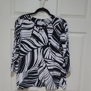 Black and White Women's Top